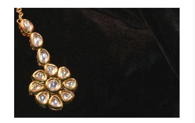 Premium Floral Kundan Statement Brooch