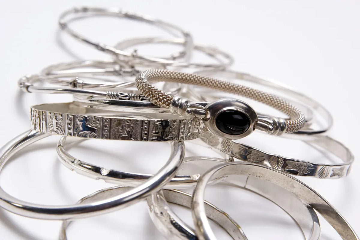 Elegant Silver-Tone Open Cuff Bracelet