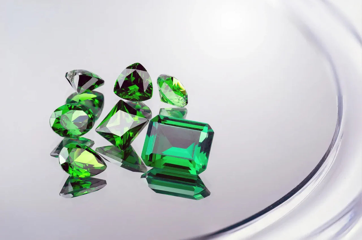 Luxury Gold Plated Emerald Ring