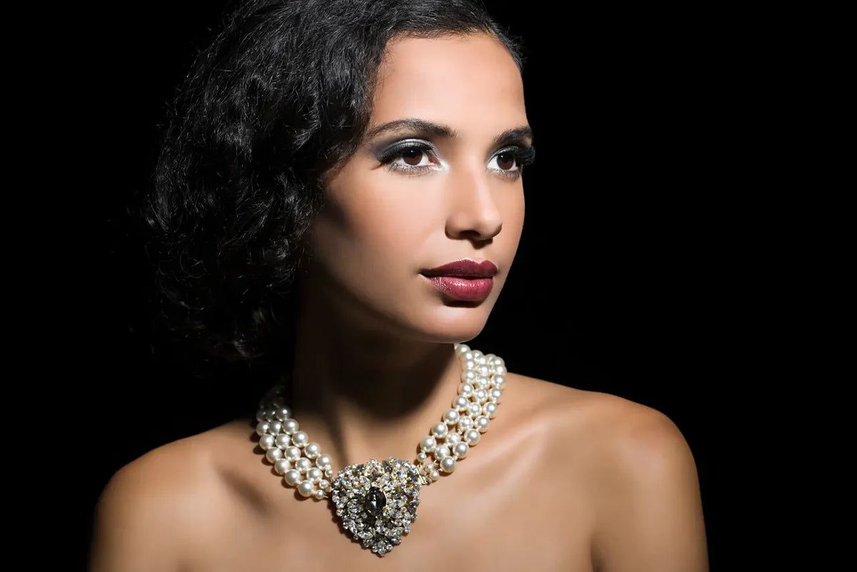 Elegant Pearl Necklace Set