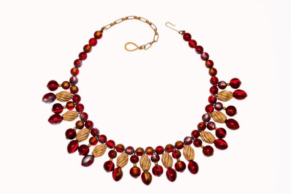 Royal Red Teardrop Jewelry Set