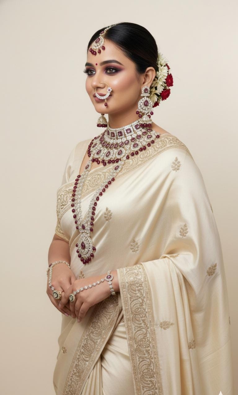 Green Kundan Bridal Jewellery Set for Women |PEARLOS