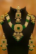 Green Kundan Choker Bridal Set | Wedding Jewellery for Bride | PEARLO’S