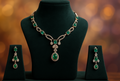 Green Emerald Necklace Set | Bridal & Party Wear Jewellery | PEARLO’S