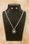 Pearl American Diamond Necklace Set