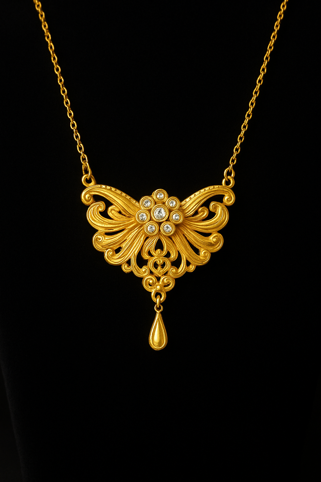 Gold-Toned Mangalsutra Pendant Design for Women | Pearlo’s Jewellery|