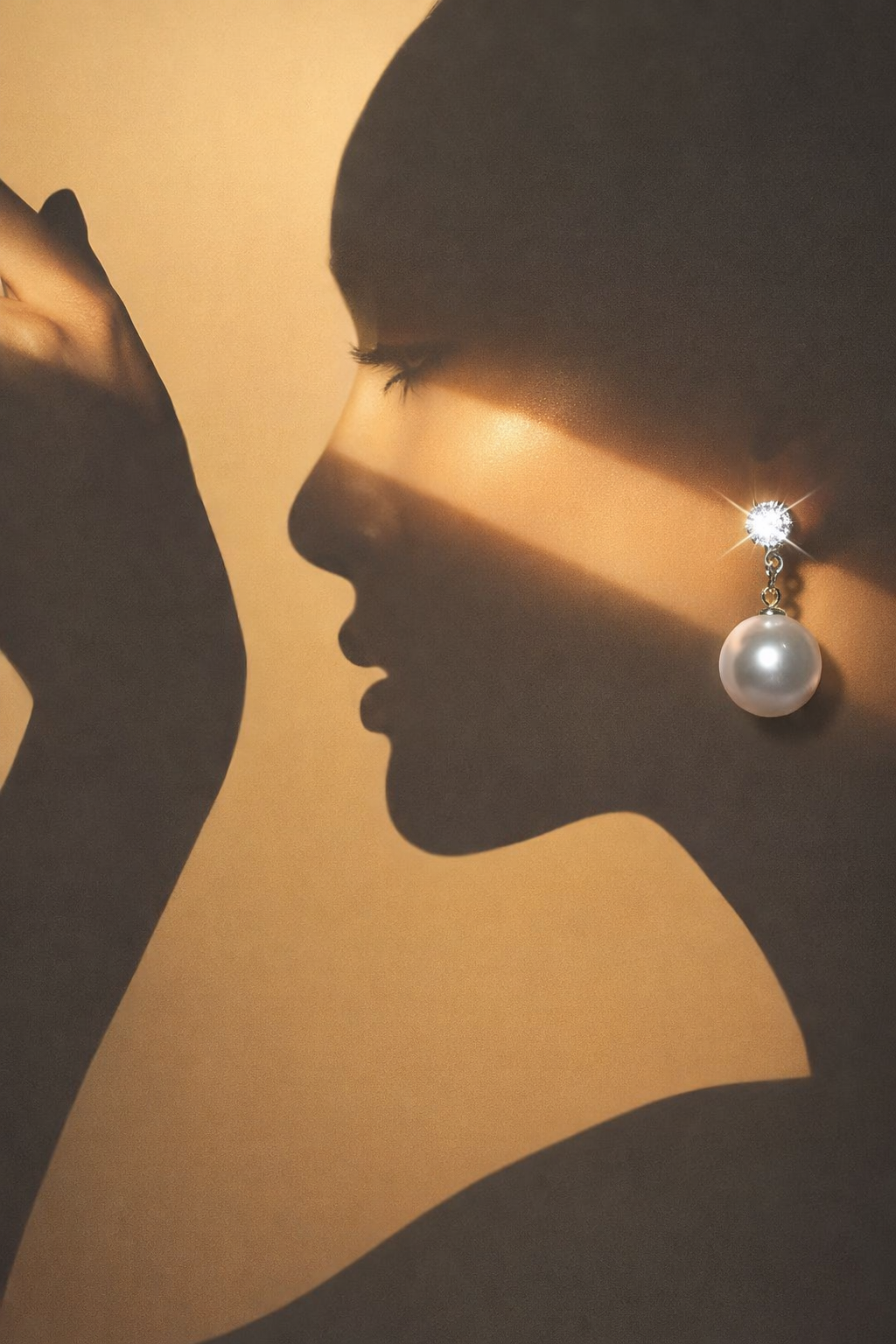 Elegant Crystal & Faux Pearl Drop Earrings |PEARLOS|
