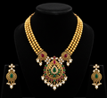 Gold Plated Kundan Necklace Set for Women |PEARLOS