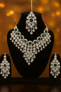 Emerald Stone Necklace Set for Women – Bridal Party Jewellery|PEARLO’S