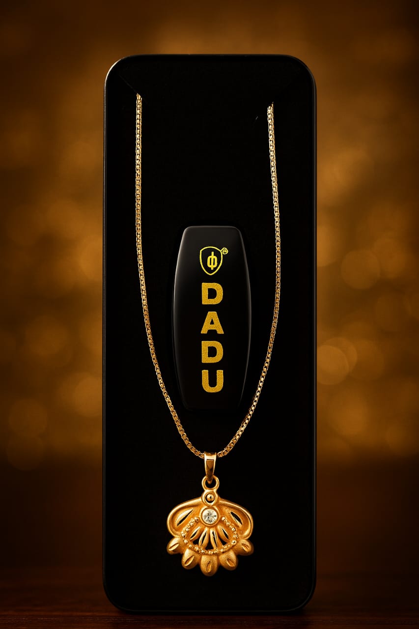 Traditional Gold-Plated Pendant Necklace – Elegant DADU Design by Pearlos