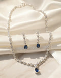 Blue Stone Necklace Set for Women – Party & Bridal Jewellery | PEARLOS